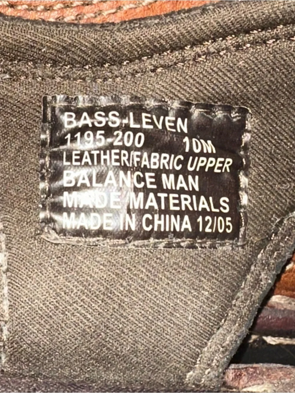 Bass men’s size